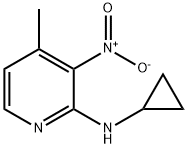 N-Cyclopropyl-4-Methyl-3-nitro-2-pyridinaMine Struktur