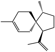 (1R,4S,5R)-1,8-Dimethyl-4-(1-methylethenyl)spiro[4.5]dec-7-ene Struktur