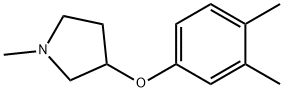 1-METHYL-3-(3,4-XYLYLOXY)-PYRROLIDINE Struktur