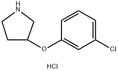 3-(3-CHLOROPHENOXY)PYRROLIDINE HYDROCHLORIDE Struktur