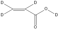 ACRYLIC ACID-D4 Struktur