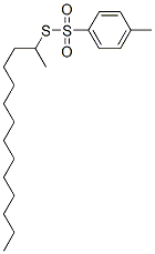 2-(4-methylphenyl)sulfonylsulfanyltetradecane Struktur