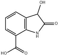 3-HYDROXY-2-OXO-7-INDOLINECARBOXYLIC ACID Struktur