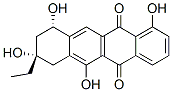 (8S,10S)-8-Ethyl-7,8,9,10-tetrahydro-1,6,8,10-tetrahydroxy-5,12-naphthacenedione Struktur