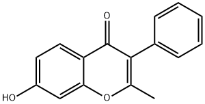 7-HYDROXY-2-METHYL-3-PHENYL-CHROMEN-4-ONE Struktur