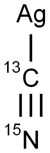 SILVER CYANIDE-13C,15N Struktur