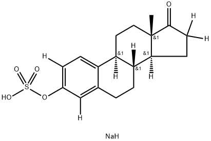 ESTRONE-2,4,16,16-D4 3-SULFATE Struktur