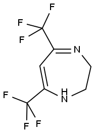 2,3-DIHYDRO-5,7-BIS(TRIFLUORMETHYL)-1H-1,4-DIAZEPINE Struktur