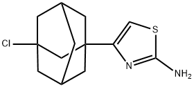 4-(3-chloro-1-adamantyl)-1,3-thiazol-2-amine Struktur