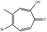 2,4,6-Cycloheptatrien-1-one, 5-bromo-2-hydroxy-4-methyl- (9CI) Struktur