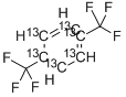 1,4-BIS(TRIFLUOROMETHYL)BENZENE-RING-13C6 Struktur