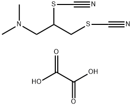 N,N-dimethyl-2,3-dithiocyanato-propan-1-amine, oxalic acid Struktur