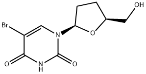 5-bromo-2',3'-dideoxyuridine Struktur