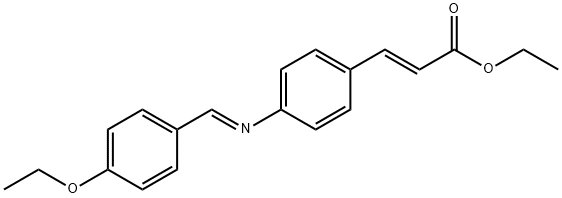 ethyl 3-[4-[[(4-ethoxyphenyl)methylene]amino]phenyl]acrylate Struktur