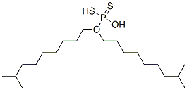 O,O-diisodecyl hydrogen dithiophosphate  Struktur