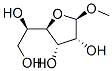 .beta.-D-Allofuranoside, methyl Struktur