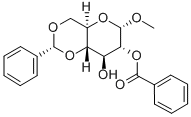 Methyl 2-O-Benzoyl-4,6-di-O-benzylidene-a-D-glucopyranoside Struktur