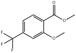 2-METHOXY-4-TRIFLUOROMETHYL METHYLBENZOATE Struktur