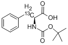 N-(TERT-BUTOXYCARBONYL)-L-PHENYLALANINE-BETA-13C Struktur