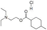 2-diethylaminoethyl 4-methylcyclohexane-1-carboxylate hydrochloride Struktur