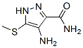 Pyrazole-3-carboxamide,  4-amino-5-methylthio-  (8CI) Struktur