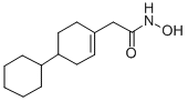 2-(4-cyclohexyl-1-cyclohexenyl)-N-hydroxy-acetamide Struktur