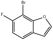 7-BROMO-6-FLUOROBENZOFURAN Struktur