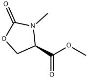 4-Oxazolidinecarboxylicacid,3-methyl-2-oxo-,methylester,(4R)-(9CI) Struktur