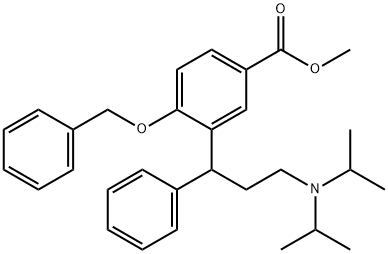 Methyl 4-(benzyloxy)-3-(3-(diisopropylaMino)-1-phenylpropyl)benzoate Struktur