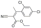 2-Butenoic acid, 2-cyano-3-(2,4-dichlorophenyl)-, ethyl ester Struktur