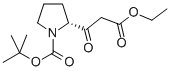 (R)-2-(2-ETHOXYCARBONYL-ACETYL)-PYRROLIDINE-1-CARBOXYLIC ACID TERT-BUTYL ESTER Struktur