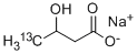 3-HYDROXYBUTYRIC-4-13C ACID  SODIUM SAL& Struktur