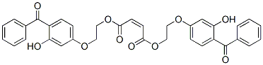 (Z)-2-Butenedioic acid bis[2-(4-benzoyl-3-hydroxyphenoxy)ethyl] ester Struktur