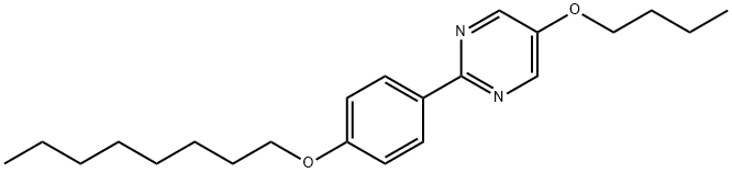 2-(4(n-Octyloxy)-phenyl]-5-n-butyloxypyrimidine Struktur