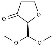 (R)-2-DIMETHOXYMETHYL-DIHYDRO-FURAN-3-ONE Struktur