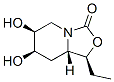 3H-Oxazolo[3,4-a]pyridin-3-one,1-ethylhexahydro-6,7-dihydroxy-,(1S,6S,7R,8aS)-(9CI) Struktur