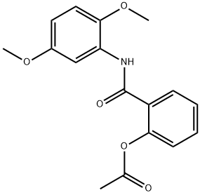 2-(2,5-diMethoxyphenylcarbaMoyl)phenyl acetate Struktur