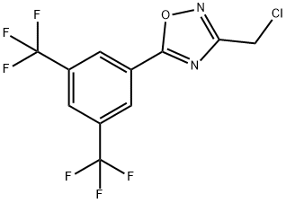 5-[3,5-BIS(TRIFLUOROMETHYL)PHENYL]-3-(CHLOROMETHYL)-1,2,4-OXADIAZOLE Struktur