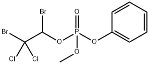 Phosphoric acid (1,2-dibromo-2,2-dichloroethyl)(methyl)phenyl ester Struktur