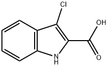 3-chloro-1H-indole-2-carboxylic acid Struktur