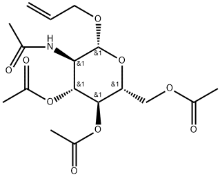 Allyl 2-Acetamido-3,4,6-tri-O-acetyl-2-deoxy--D-glucopyranoside Struktur