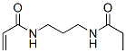 2-Propenamide,  N-[3-[(1-oxopropyl)amino]propyl]- Struktur