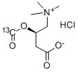 ACETYL-1-13C-L-CARNITINE HYDROCHLORIDE Struktur