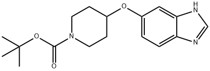 1-Piperidinecarboxylicacid,4-(1H-benziMidazol-6-yloxy)-,1,1-diMethylethylester Struktur