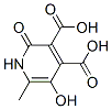 3,4-Pyridinedicarboxylic  acid,  1,2-dihydro-5-hydroxy-6-methyl-2-oxo- Struktur