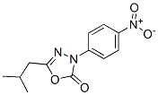 2-Isobutyl-4-(p-nitrophenyl)-1,3,4-oxadiazol-5(4H)-one Struktur