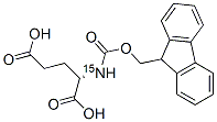 N-(9-FLUORENYLMETHOXYCARBONYL)-L-GLUTAMIC-15N ACID Struktur