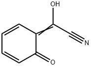 Acetonitrile, hydroxy(6-oxo-2,4-cyclohexadien-1-ylidene)- (9CI) Struktur