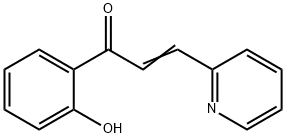 (E)-1-(2-hydroxyphenyl)-3-pyridin-2-yl-prop-2-en-1-one Struktur