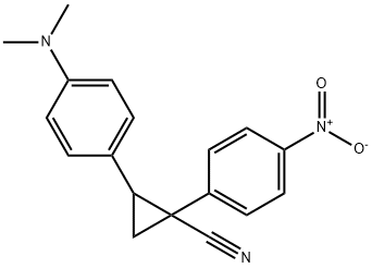 2-[4-(Dimethylamino)phenyl]-1-(4-nitrophenyl)-1-cyclopropanecarbonitrile Struktur